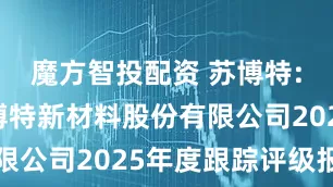 魔方智投配资 苏博特: 江苏苏博特新材料股份有限公司2025年度跟踪评级报告